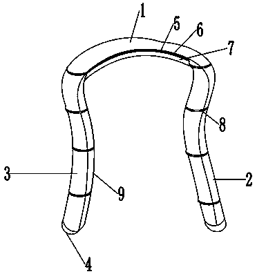 Down feather scarf with high deformation resistance