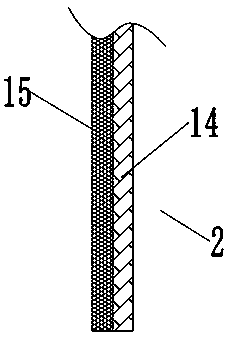 Down feather scarf with high deformation resistance