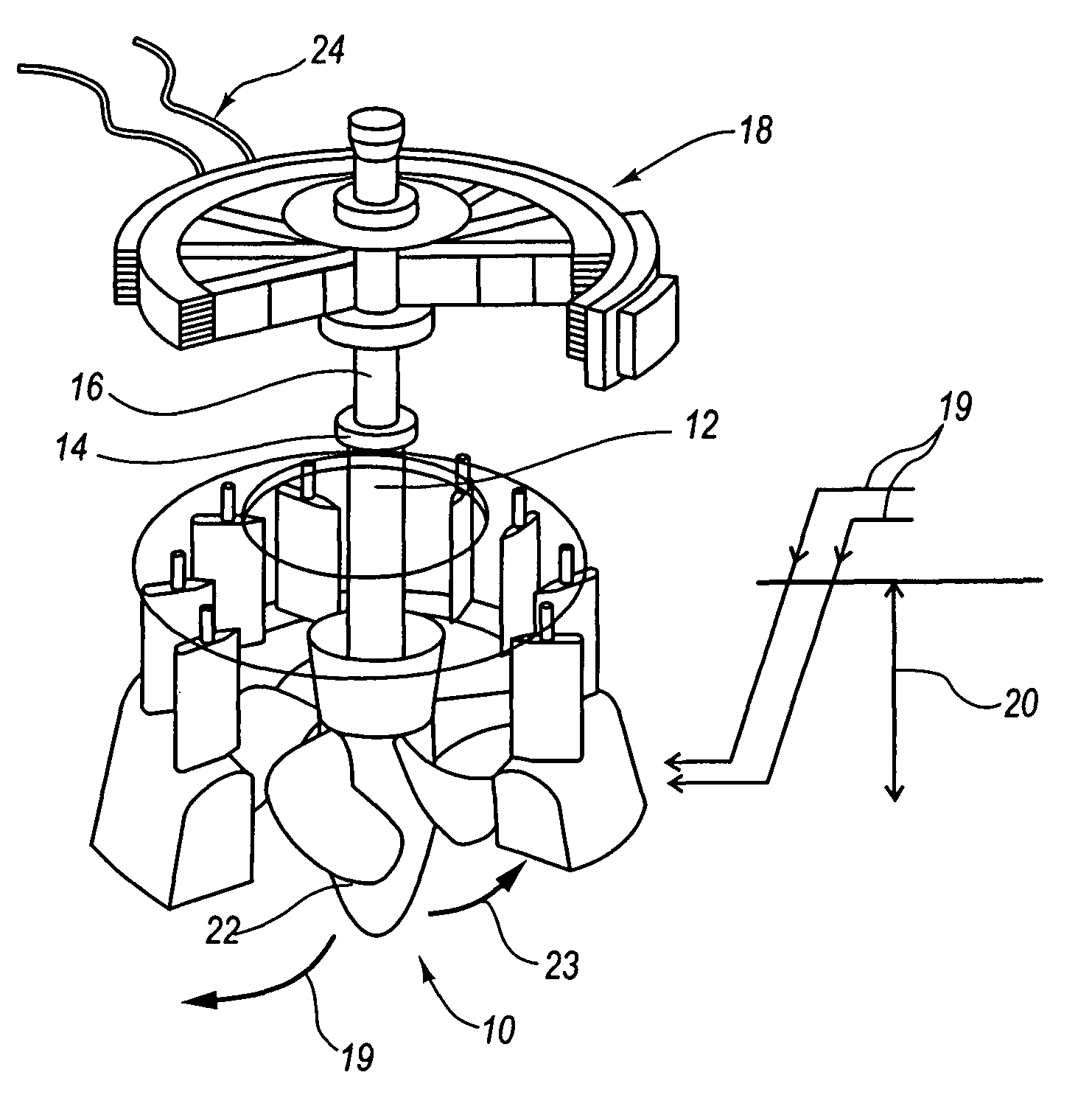 System for generating constant speed output from variable speed input