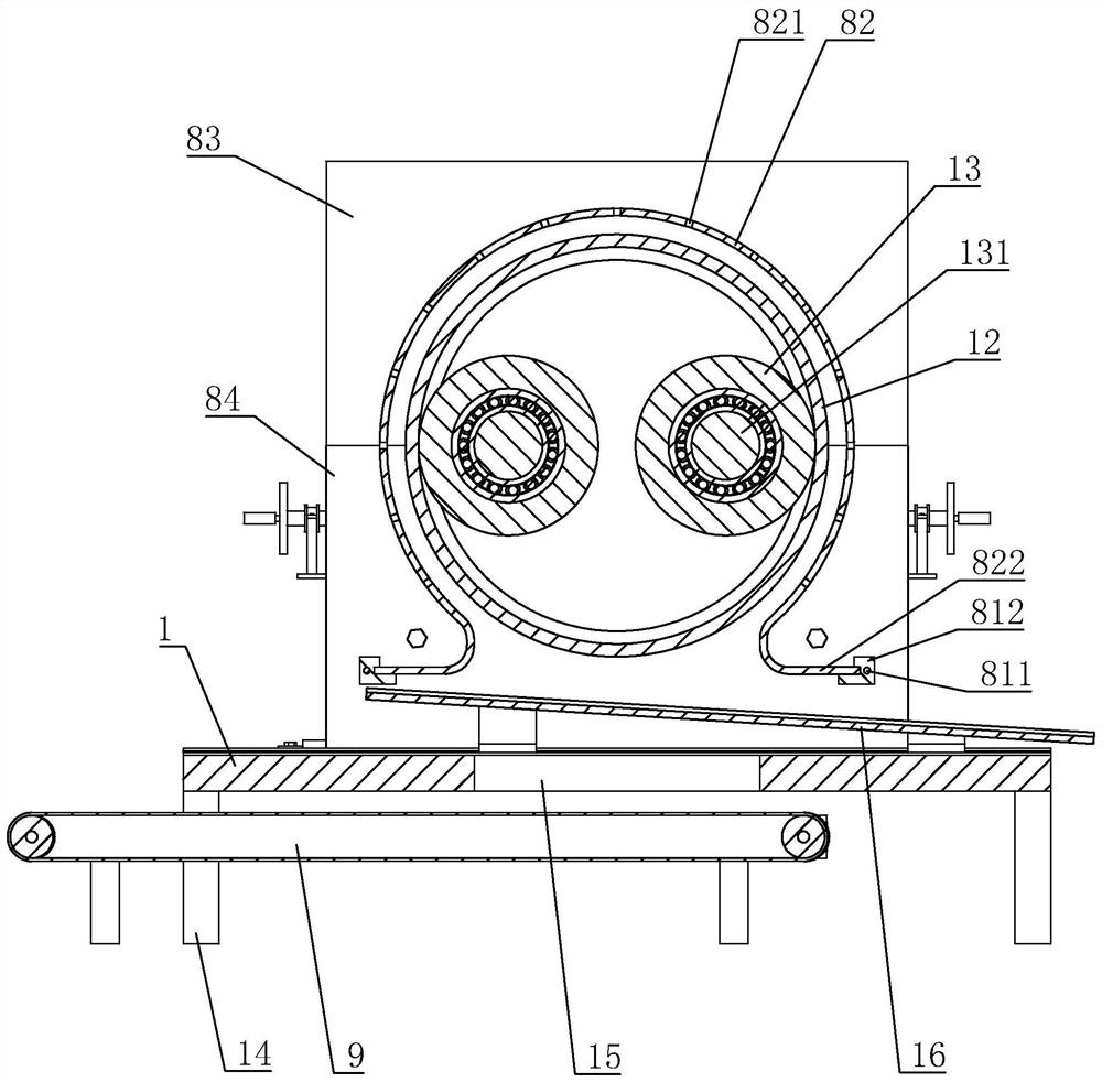 Spindle-free biomass granulator