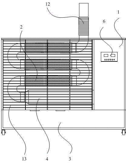 Corrugated tube direct-fired warmer