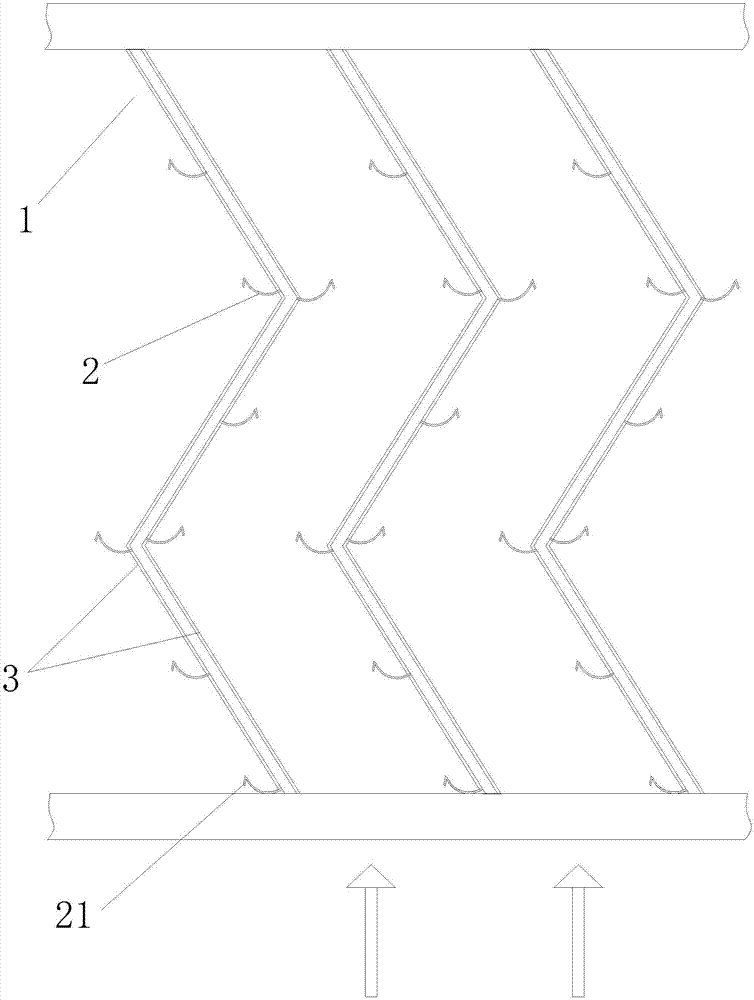 High-efficiency baffling plate type demister