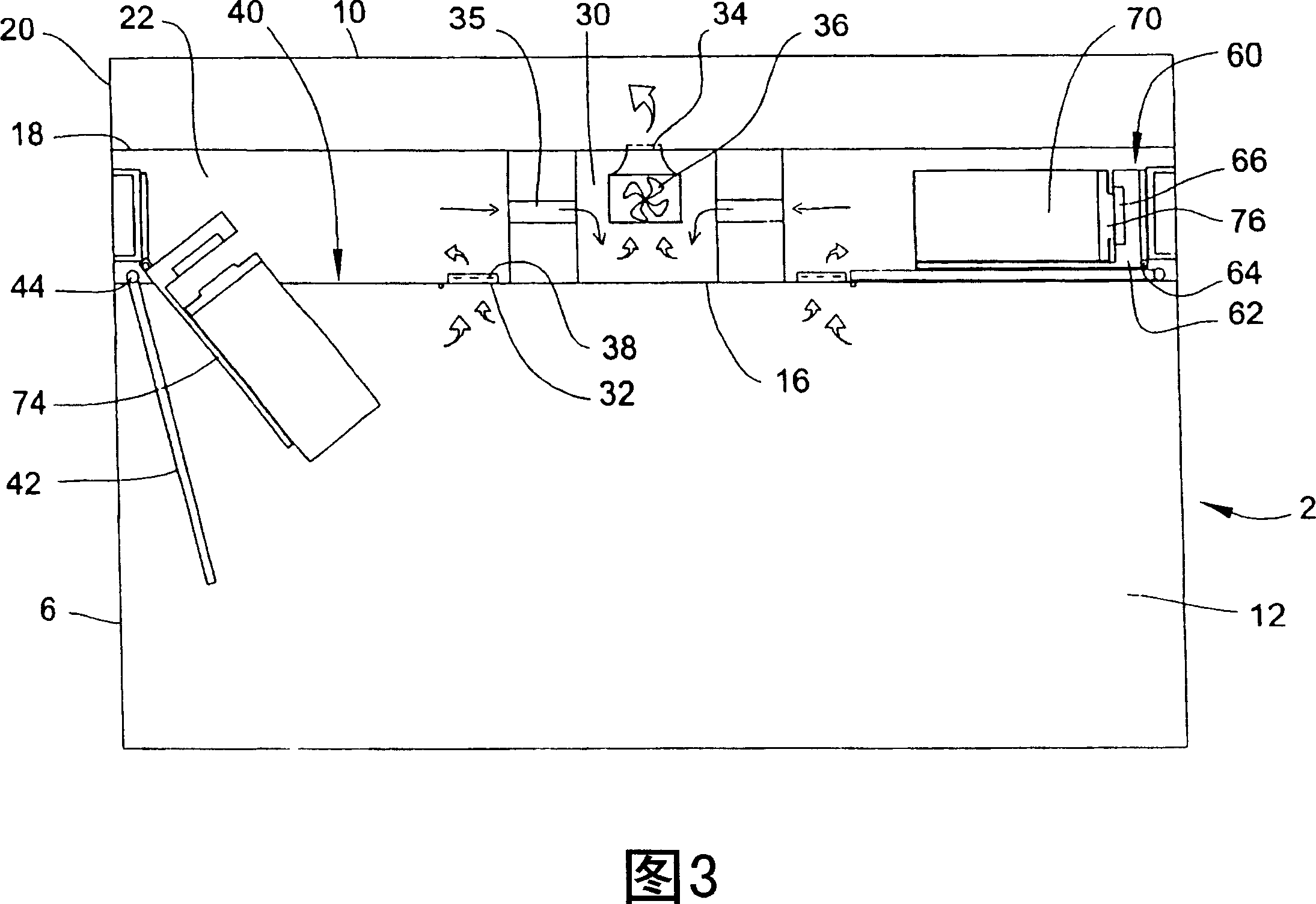 Storage system for electrical equipment in vehicles