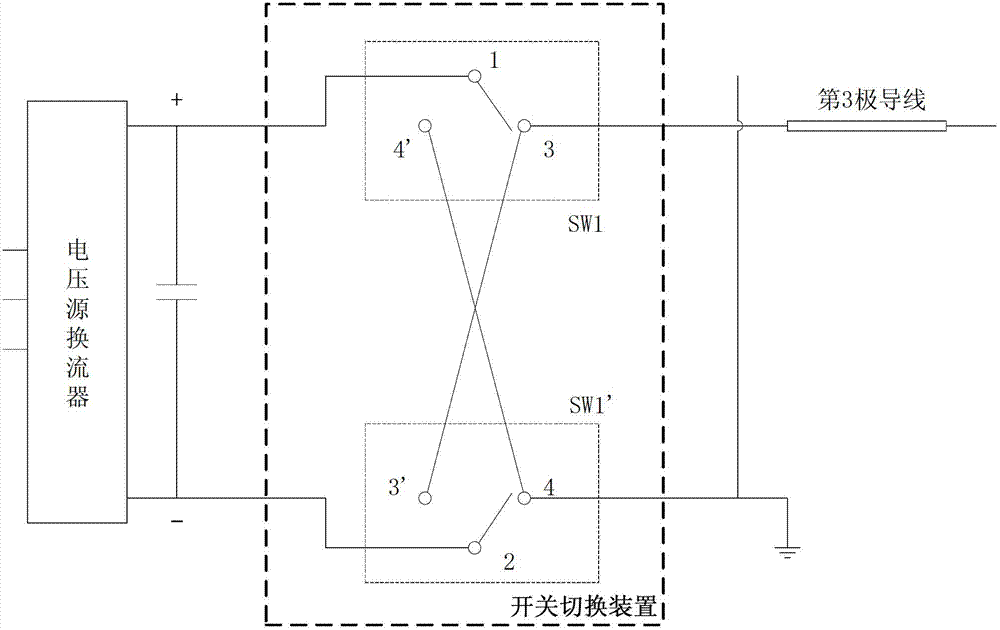 Power transmission system for improving transmission capability of alternating-current circuit through using mixed current converting technology