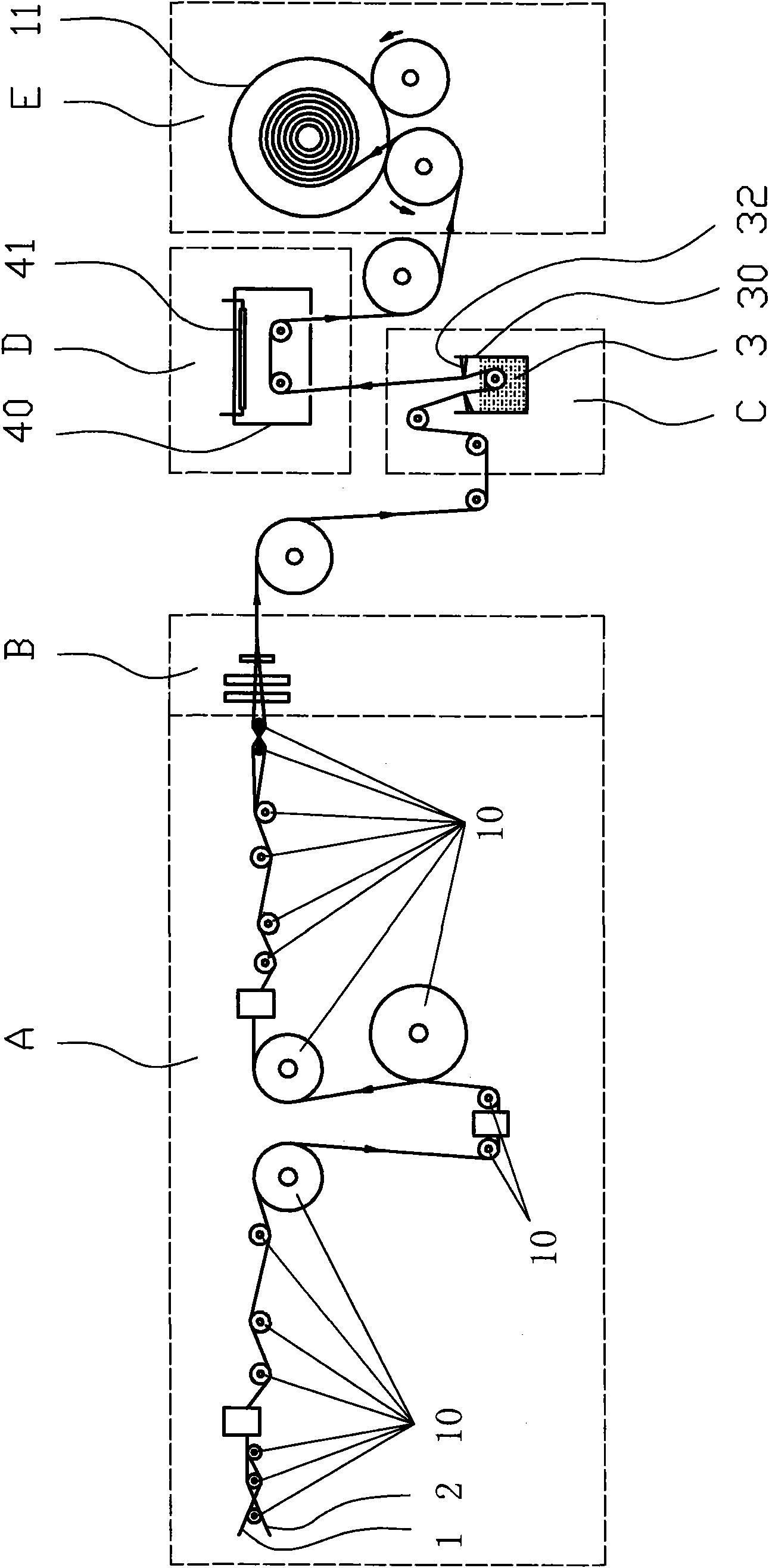 Wide-angle latex-dipped canvas and production process thereof