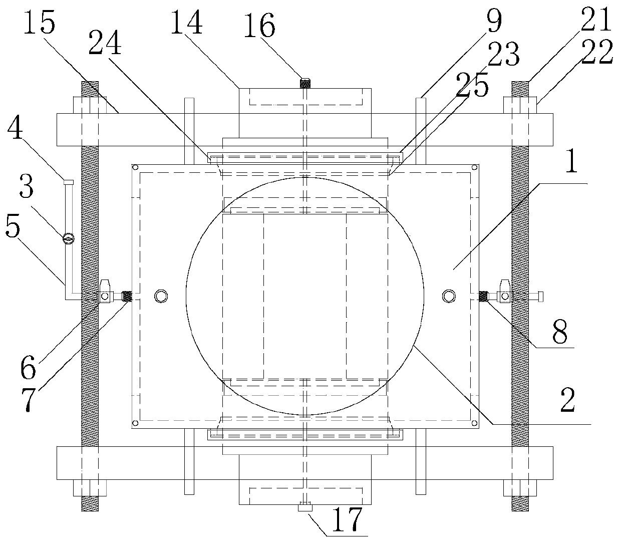 A chemical-stress coupling test device and test method for single-crack rock mass