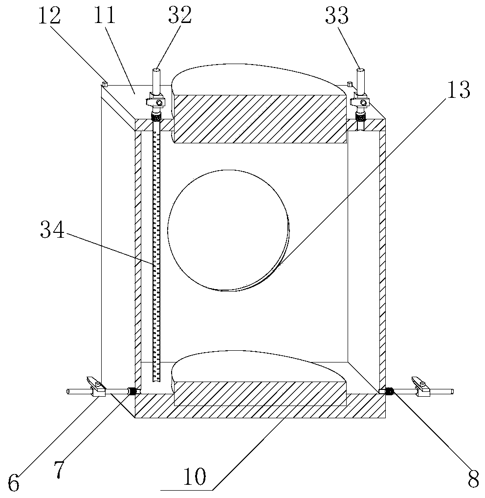 A chemical-stress coupling test device and test method for single-crack rock mass