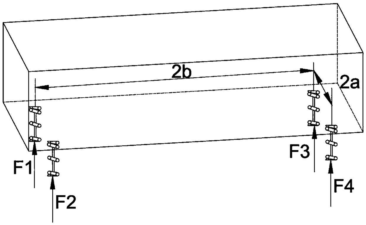 Flexible weighing method for rail vehicle body and one-dimensional cushioning method