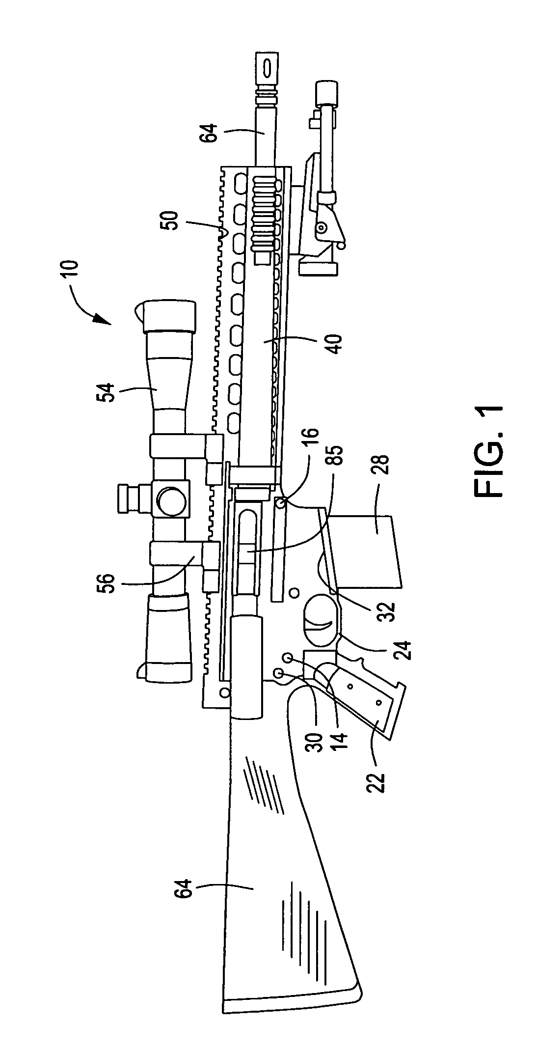 Tactical firearm having heat shielding properties and improved gas energized cartridge feeding