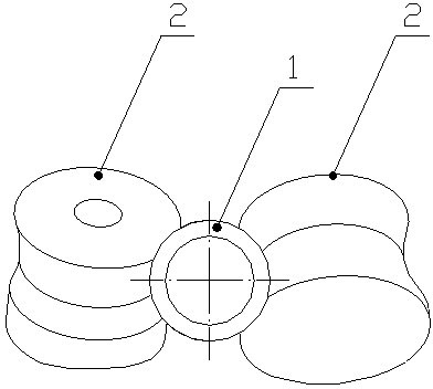 Pinch roll for pipes and bars