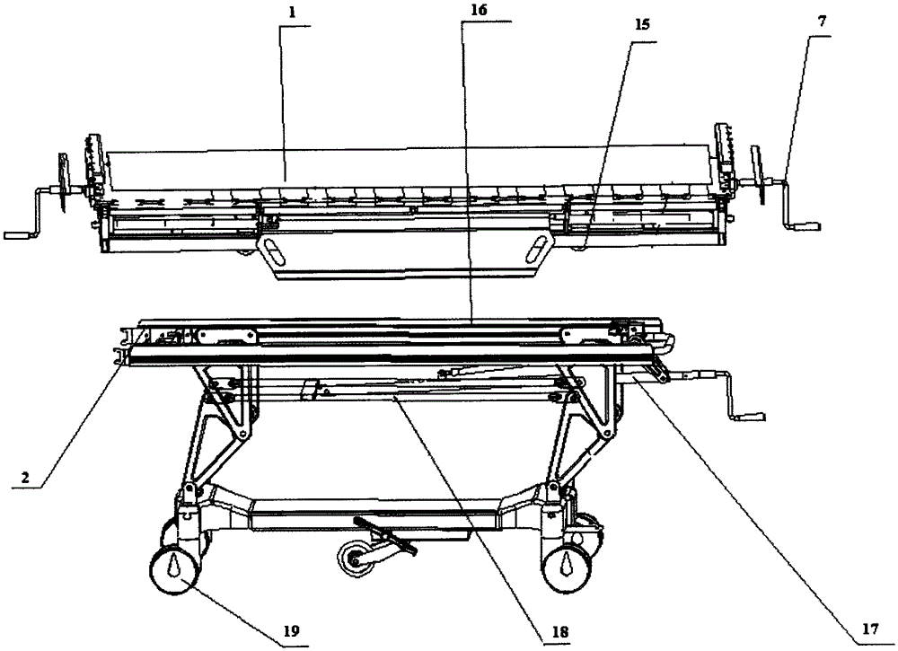 Multifunctional manual translational butt joint vehicle