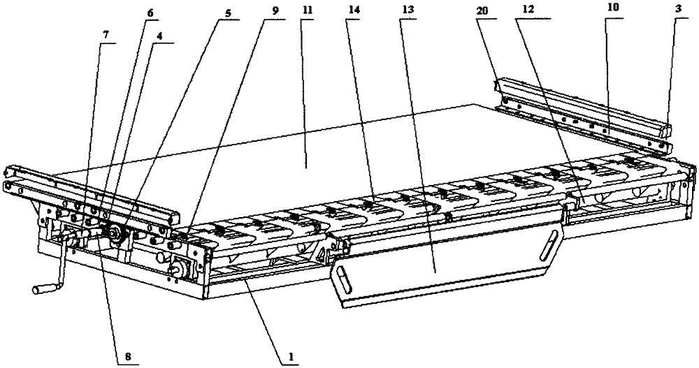 Multifunctional manual translational butt joint vehicle