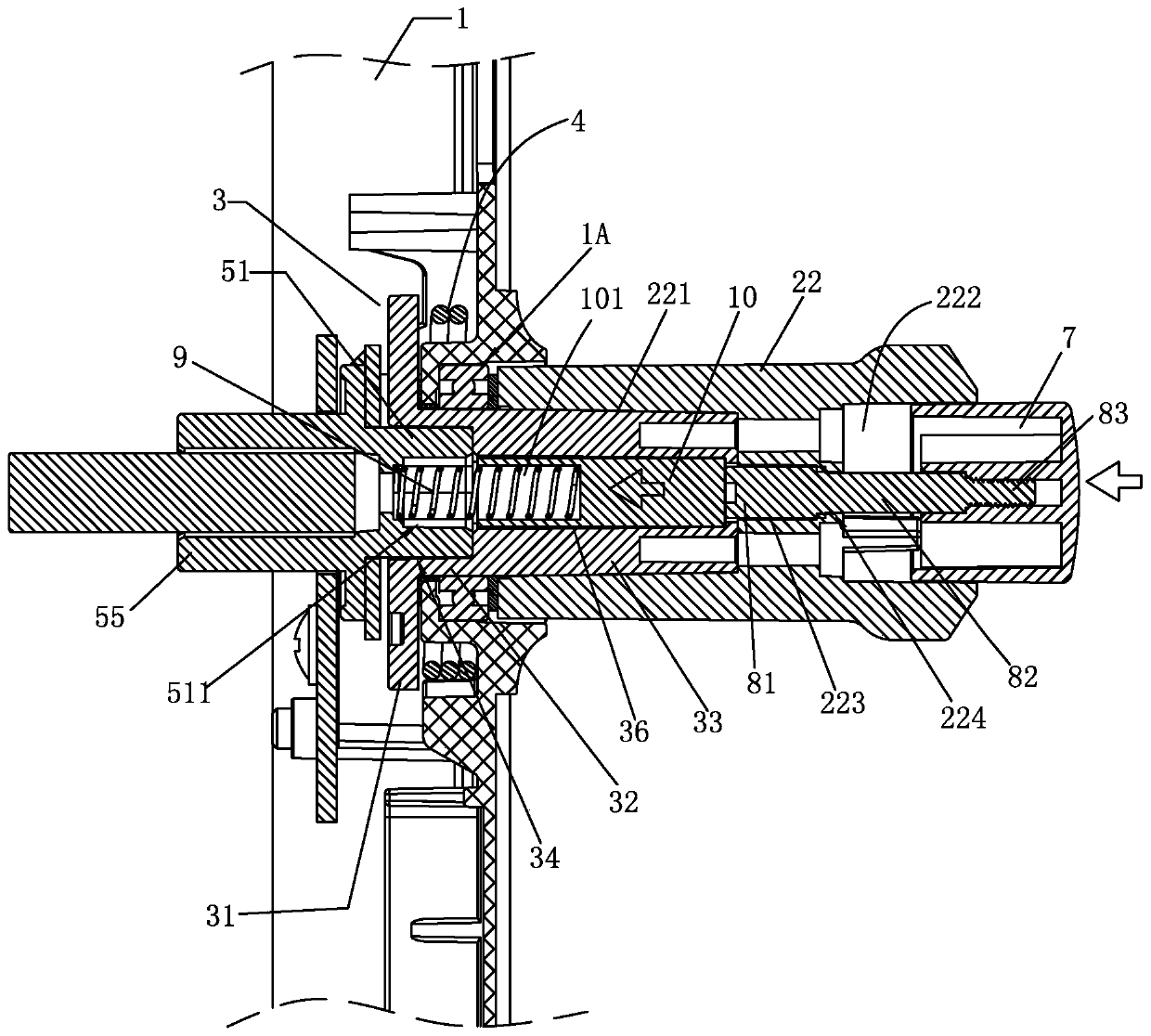 Rear lock assembly for preventing unlocking from door viewer