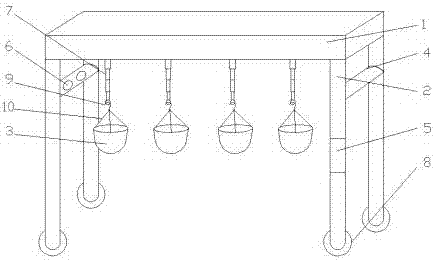Hanging basket device for indoor plant growth