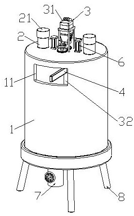 Reaction kettle for pesticide production