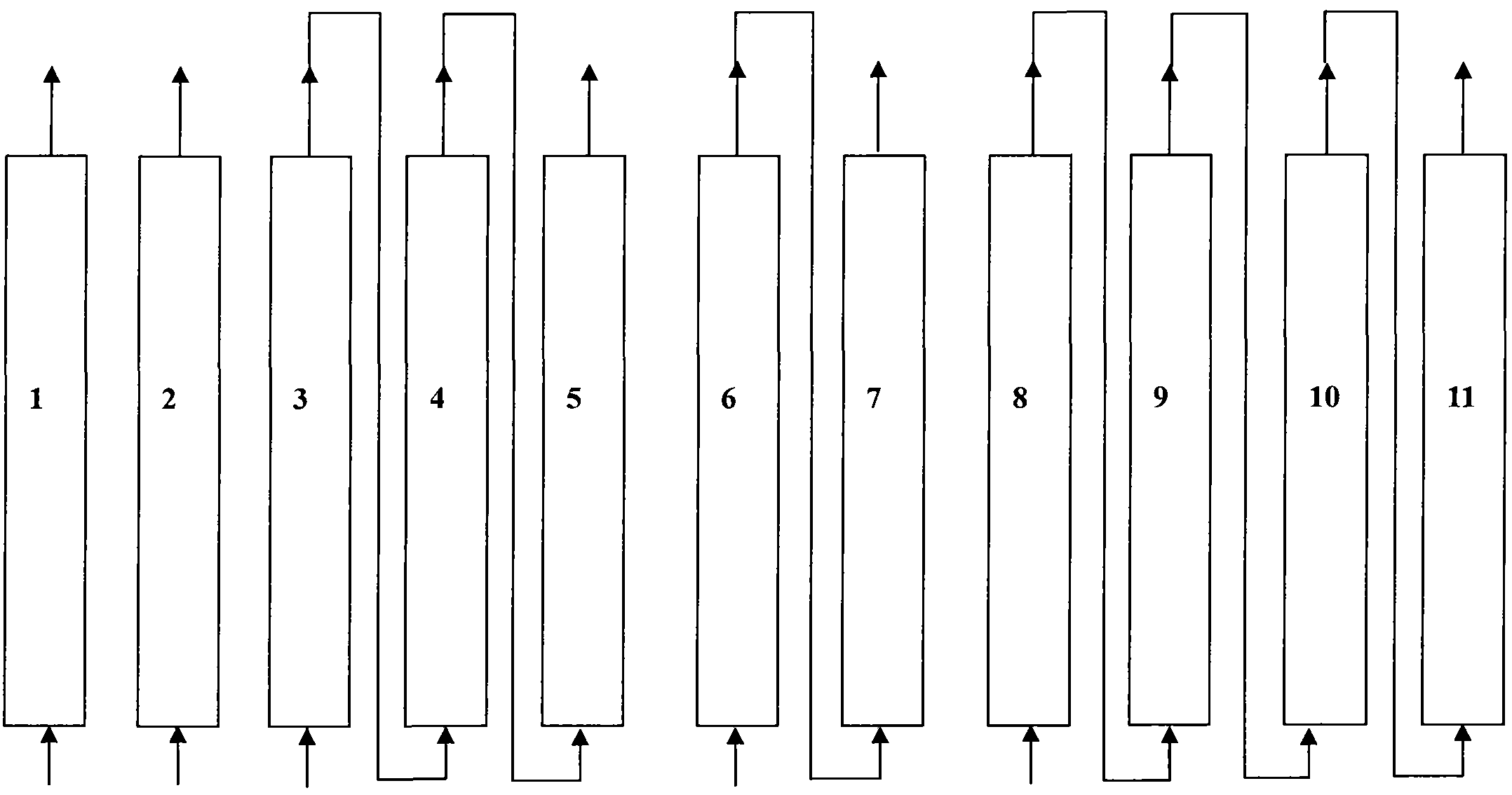 Continuous ion exchange device and method for extracting gallium from Bayer mother solution