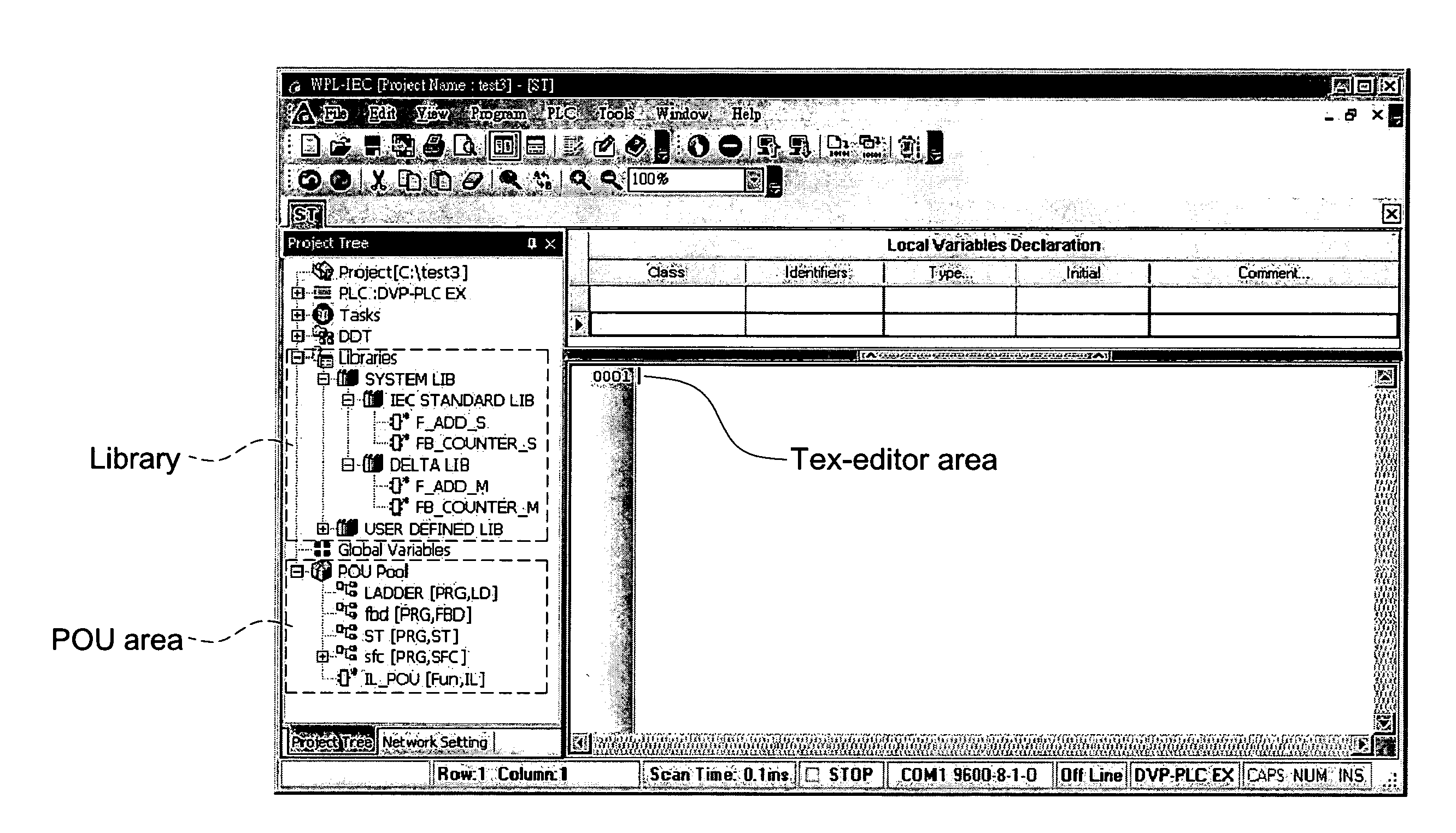 Method for editing programmer logic controller (PLC) program