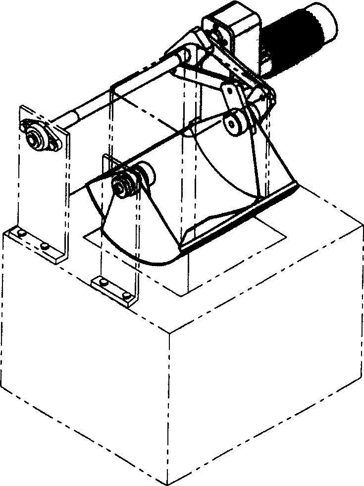 Split flange feeding gate of electronic quantitative weigh