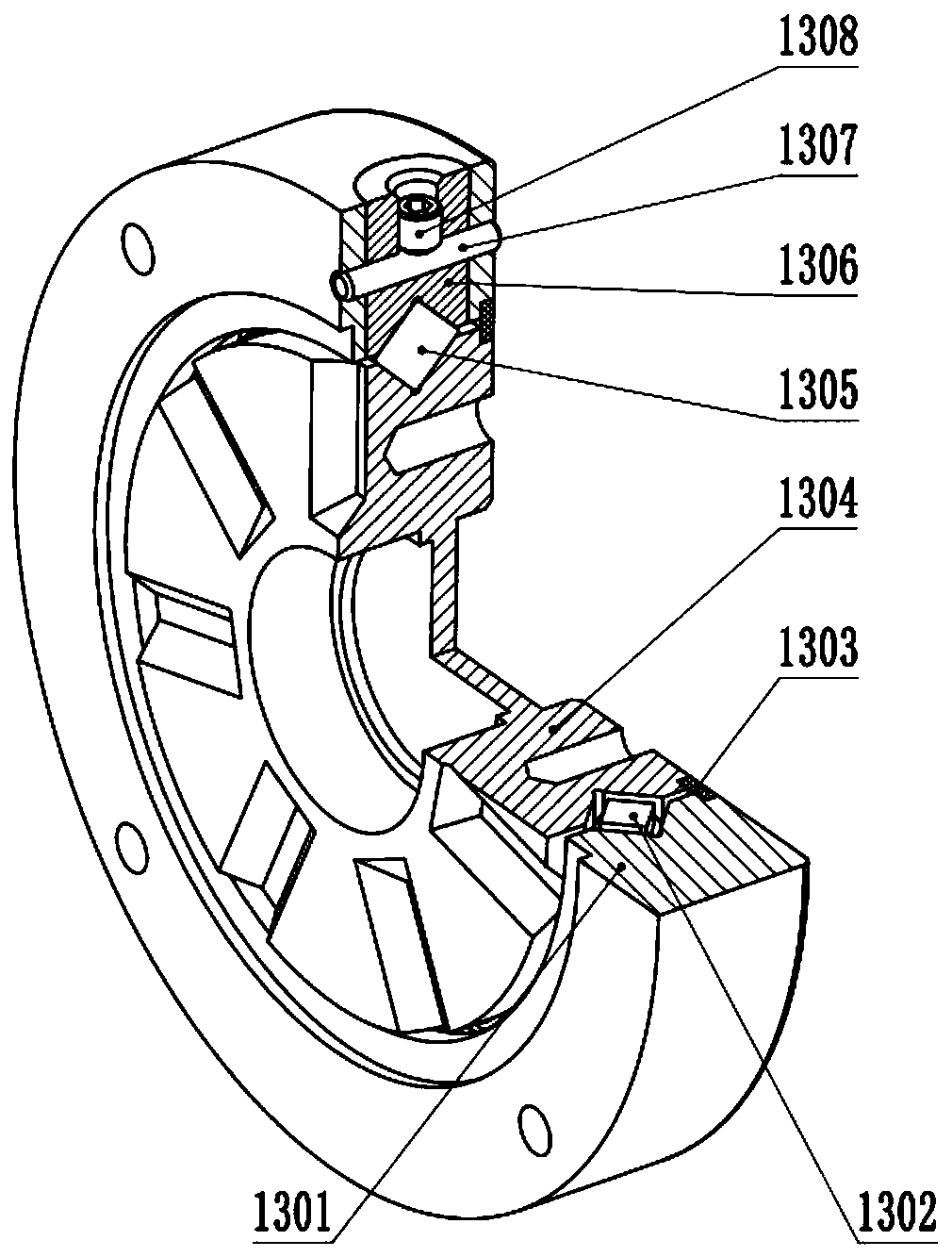 Cam shock wave double-stage planar steel ball reducer