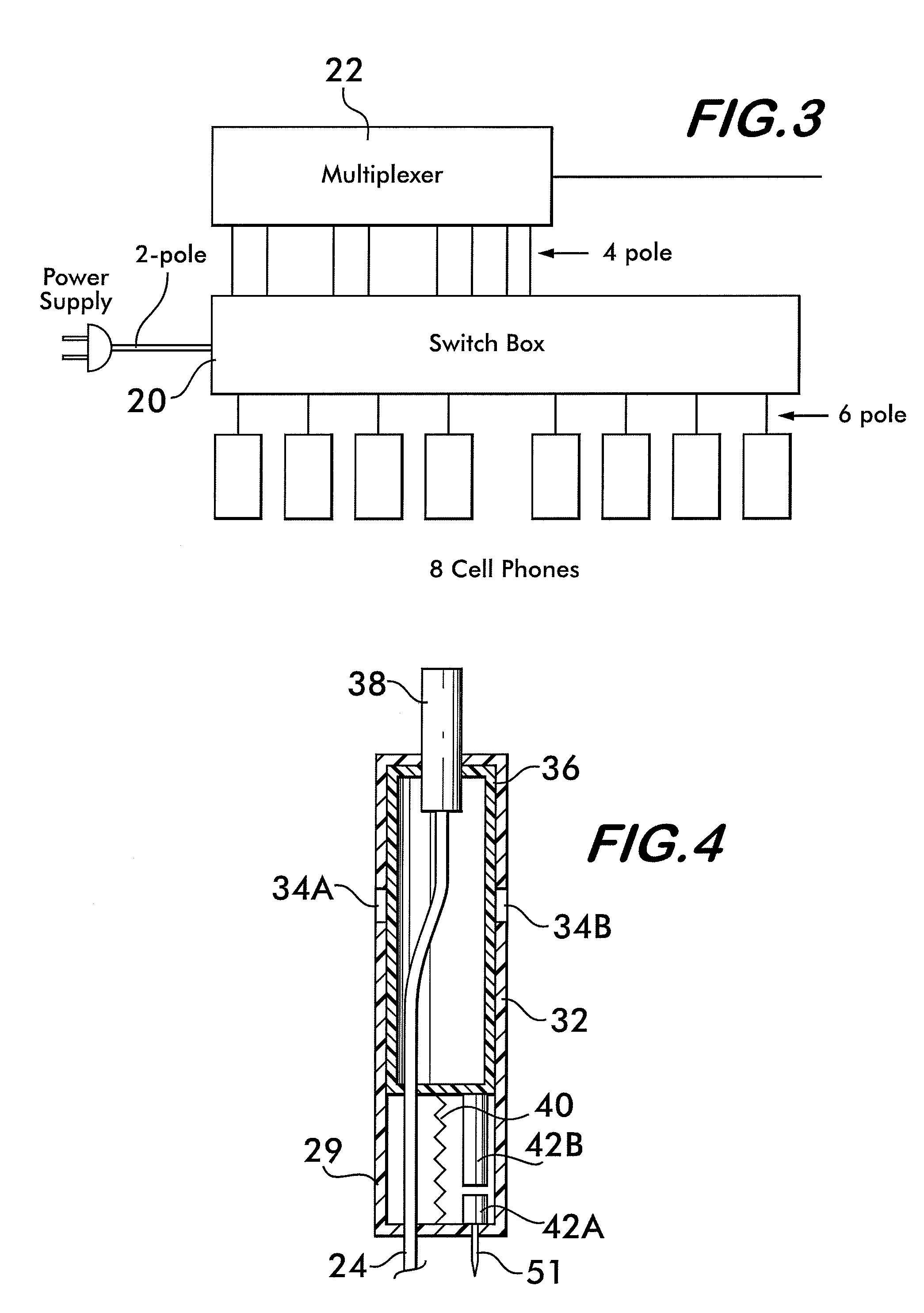 Coiled cable display device