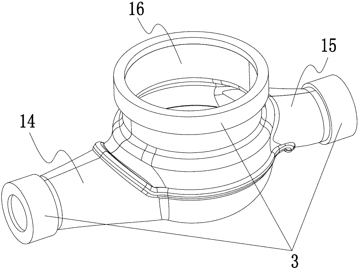 Stainless steel water meter shell blank and machining method thereof, stainless steel water meter shell and water meter