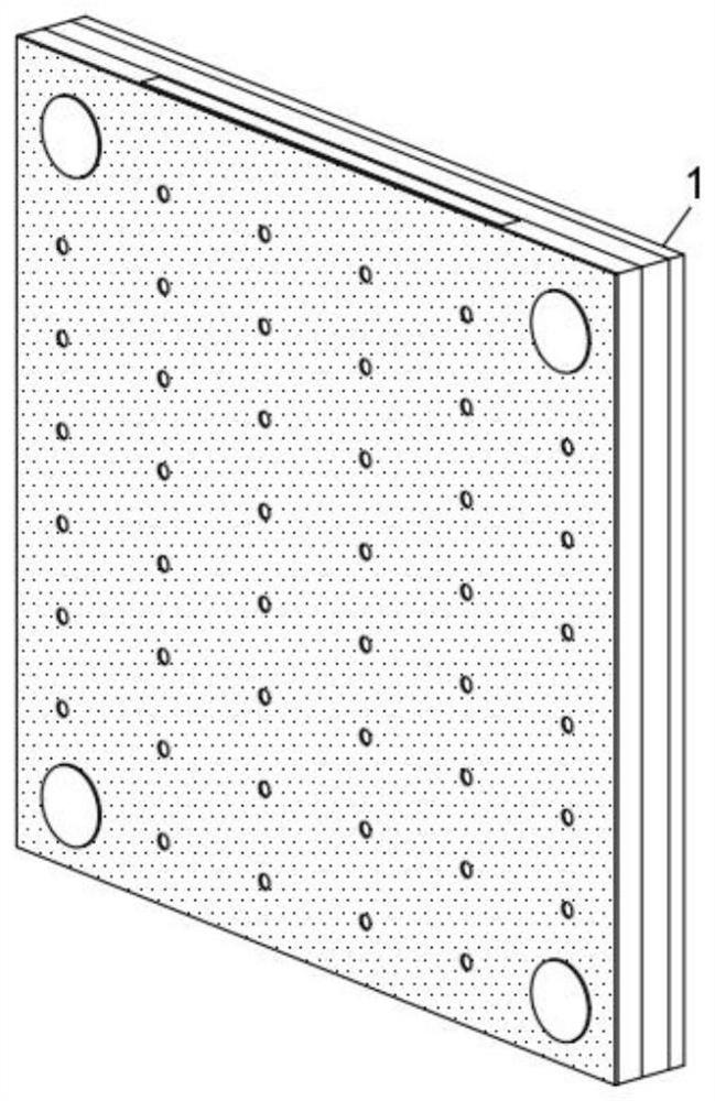 Partition wall board with fireproof and thermal insulation functions