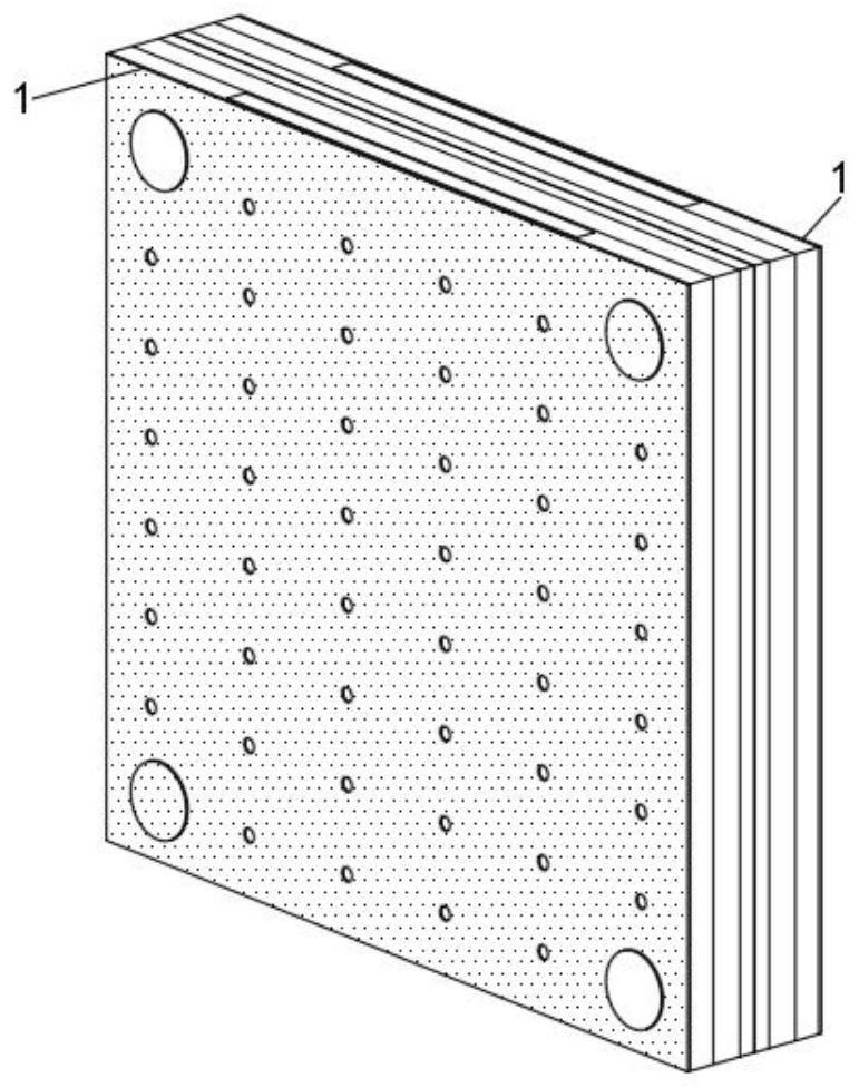 Partition wall board with fireproof and thermal insulation functions