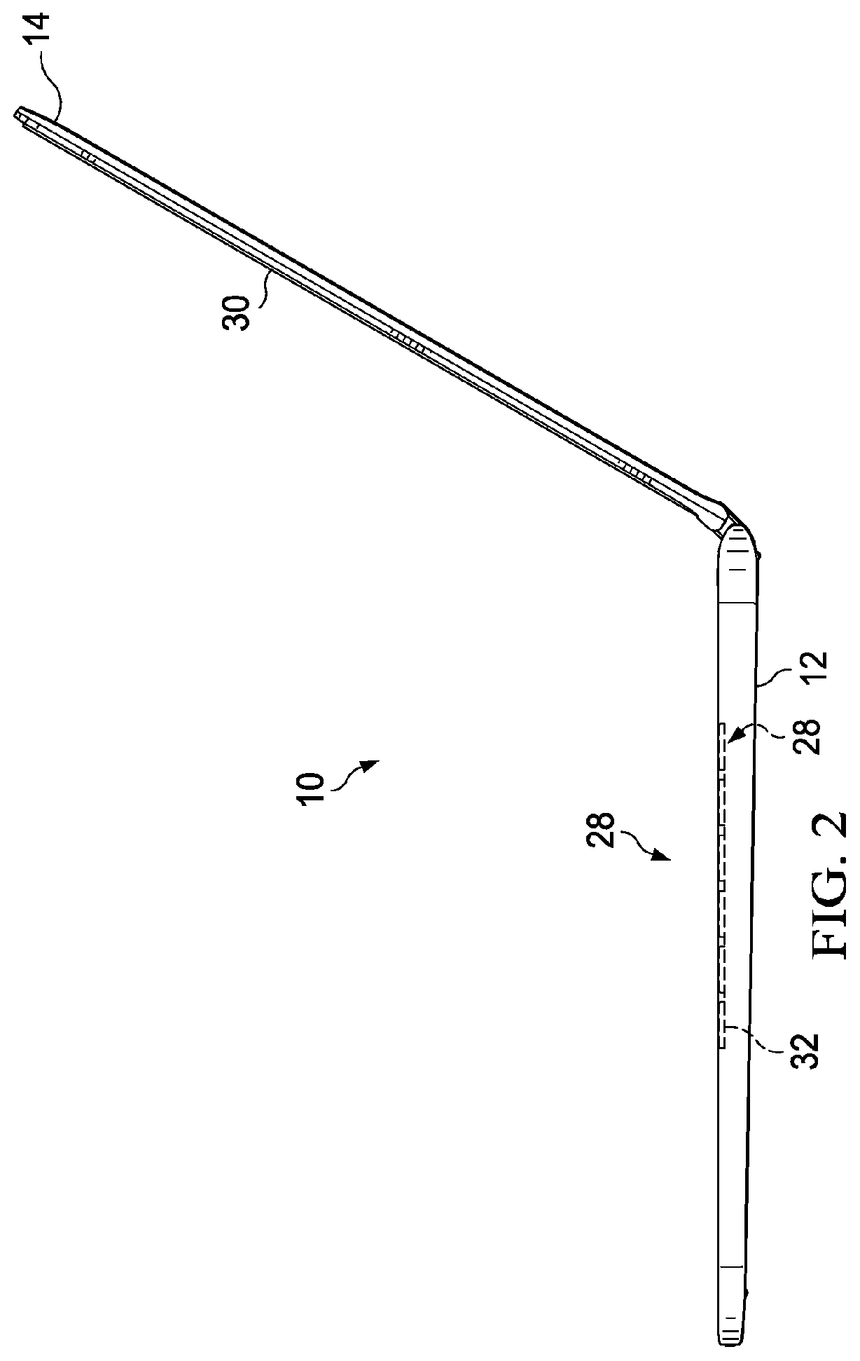 Low profile information handling system keyboard