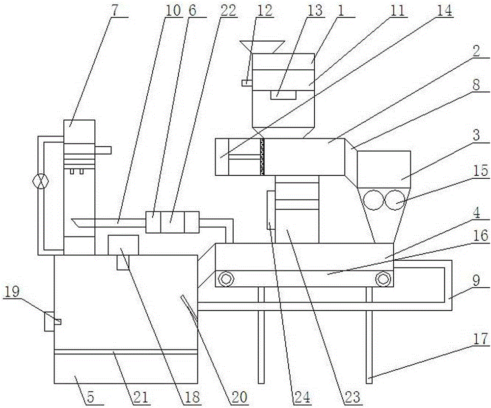 Waste incineration boiler device