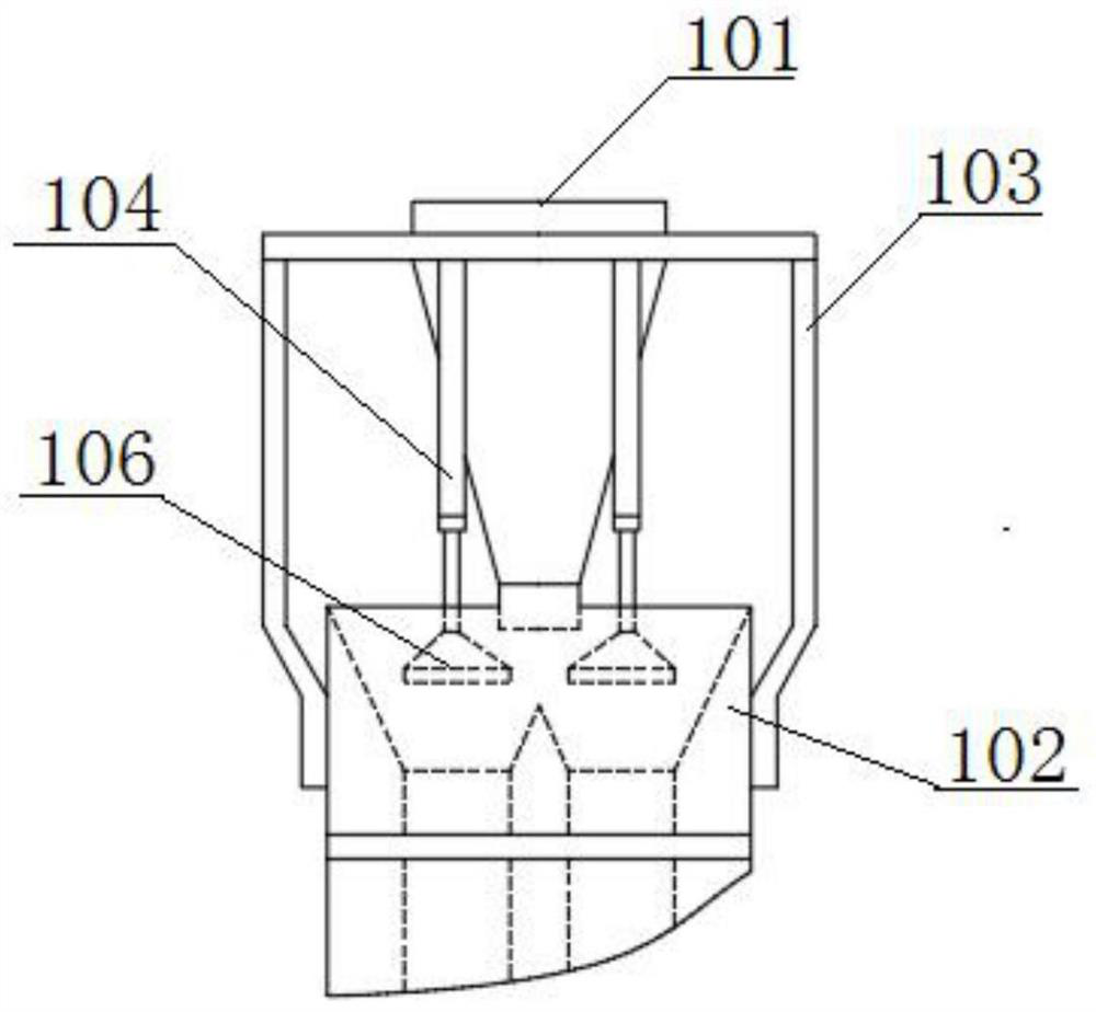 A biomass pyrolysis furnace with detachable vertical semicircular tube body