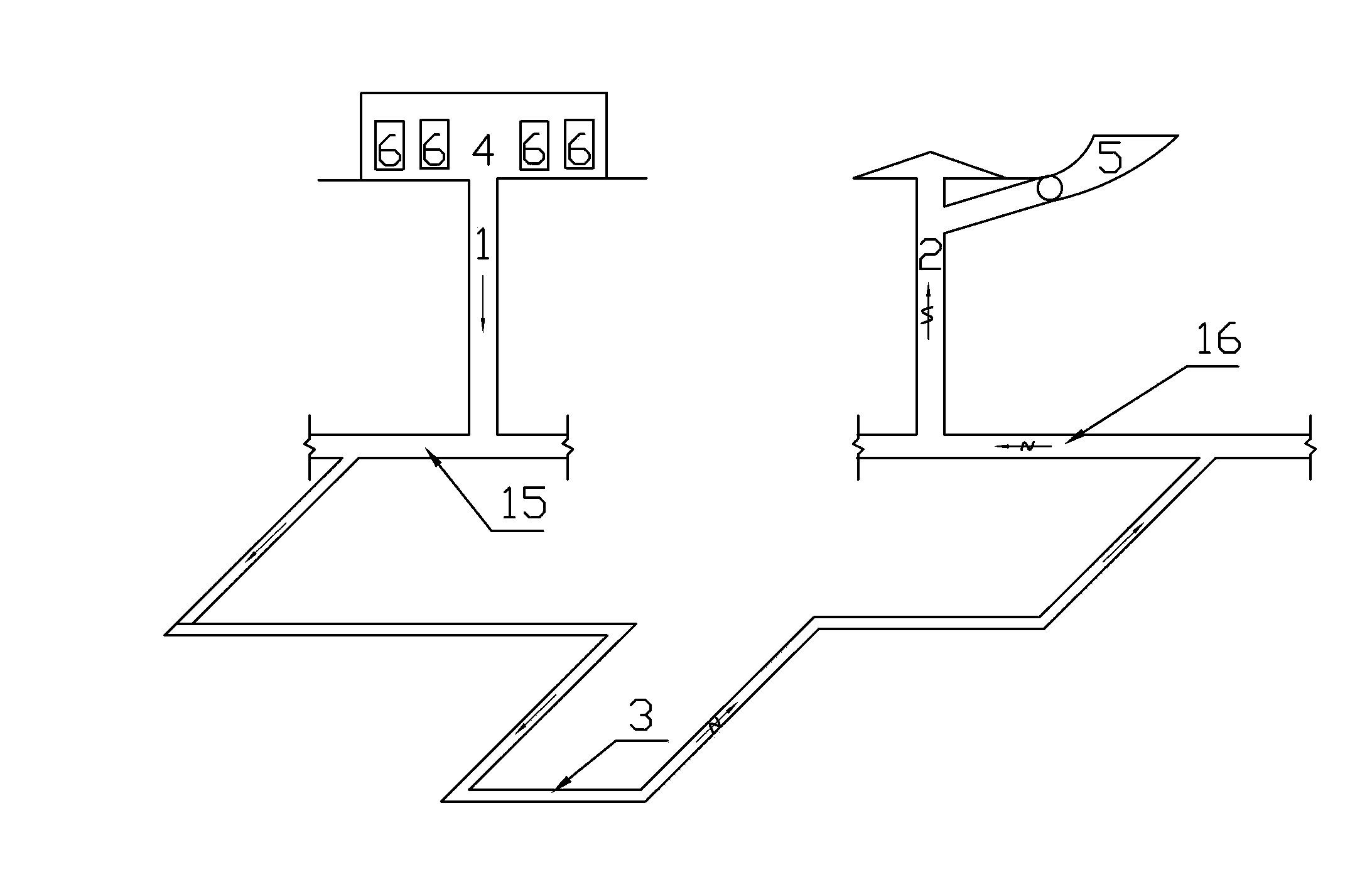 System and method by means of power plant waste heat for conducting aeration cooling on mine