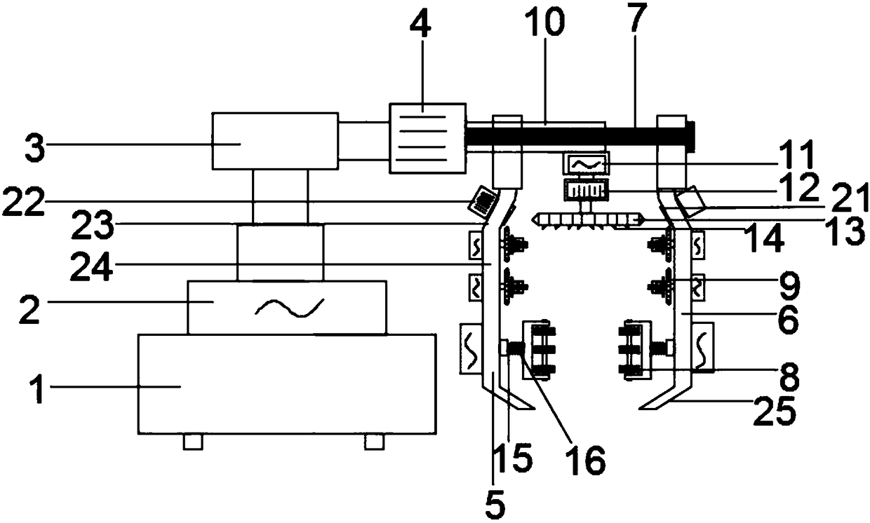 Road separation zone pruning machine