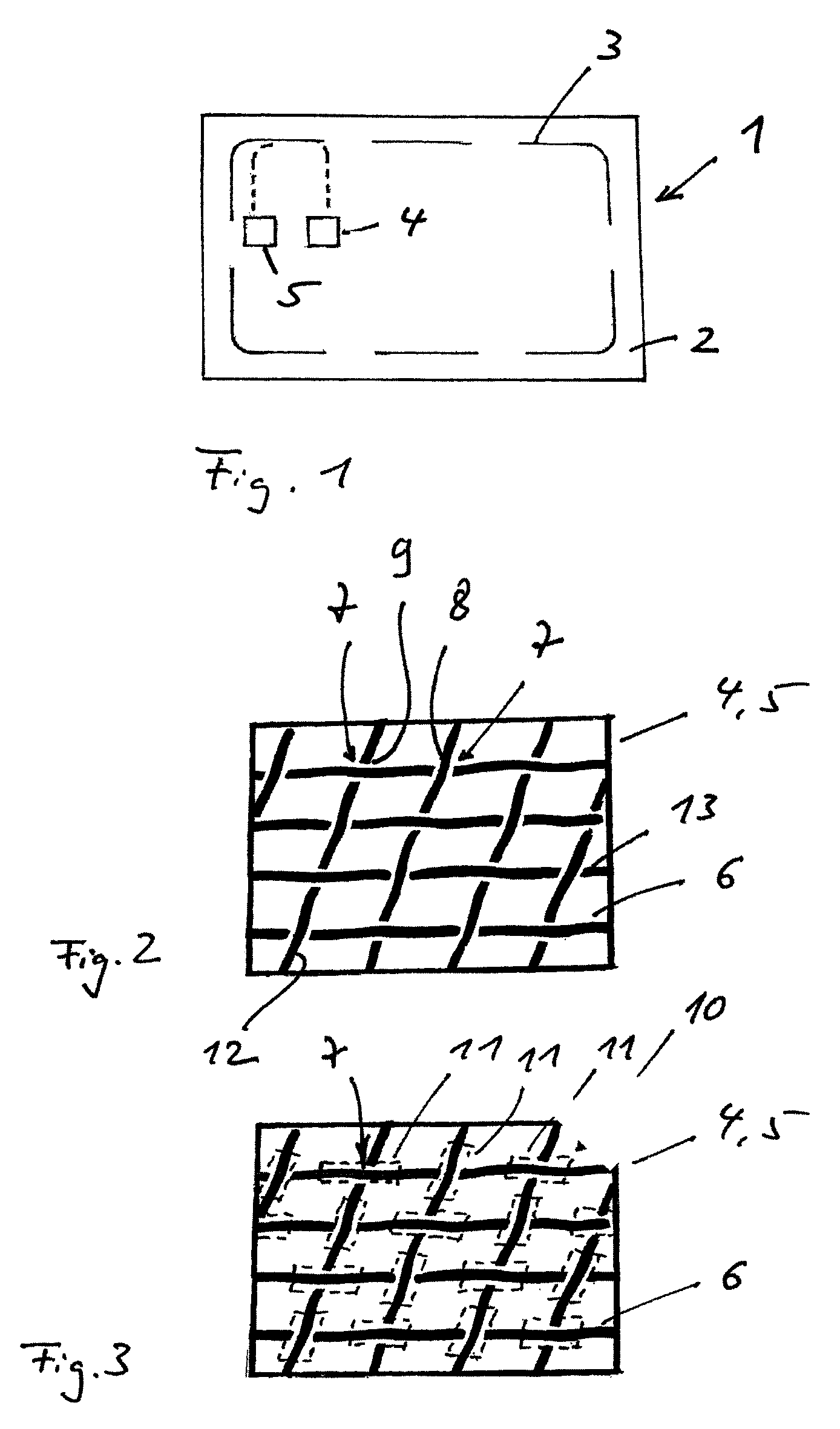 Chip card inlay for contact-activated and contactlessly activated chip cards