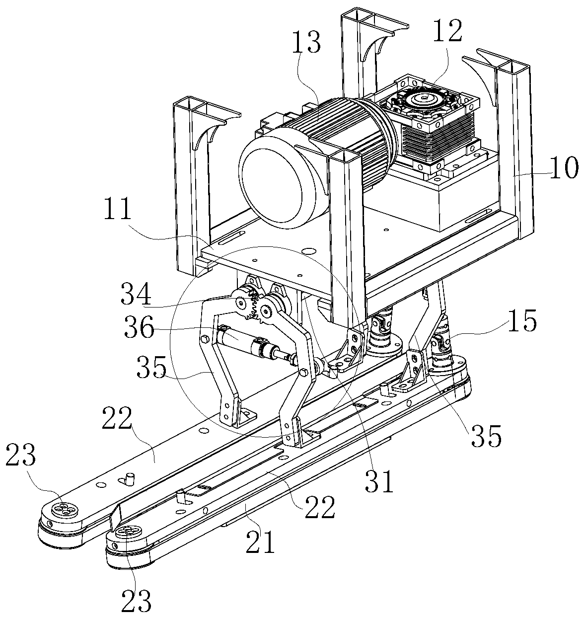 Clamping and conveying mechanism for packaging bag