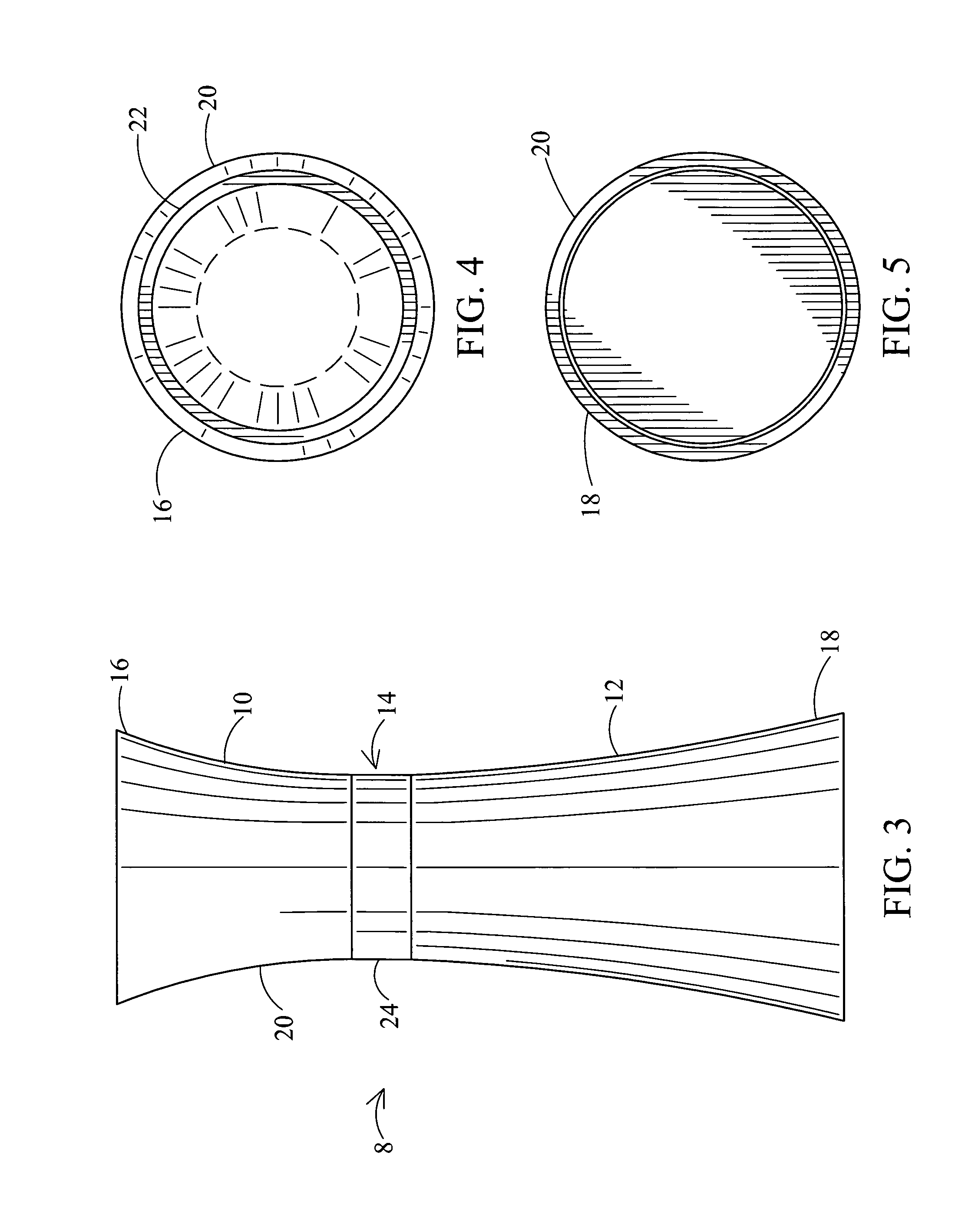 Omni-directional antenna in an hourglass-shaped vase housing