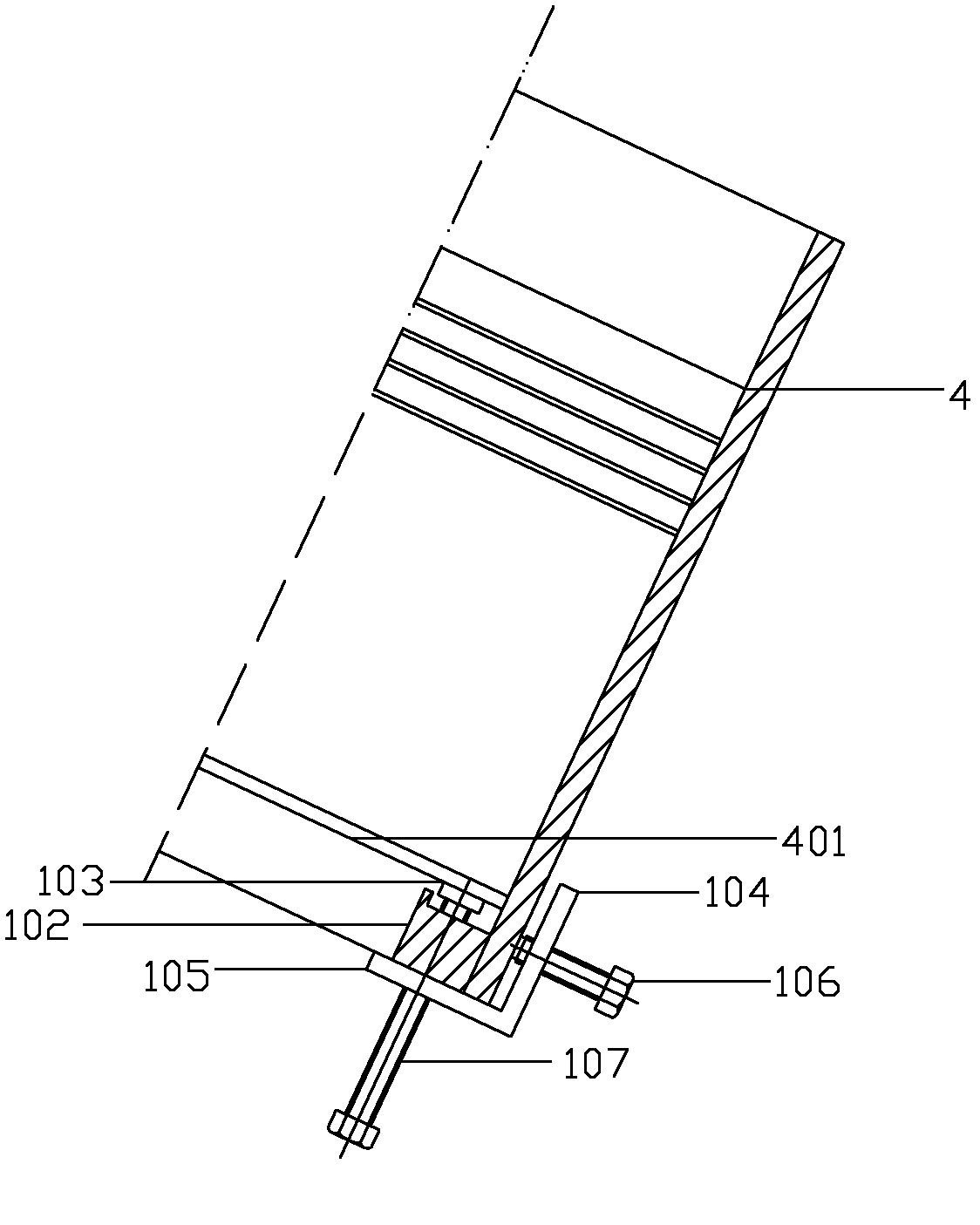 Tool and method for replacing large-end bearing shell of connecting rod in diesel engine of mega-kilowatt nuclear power plant