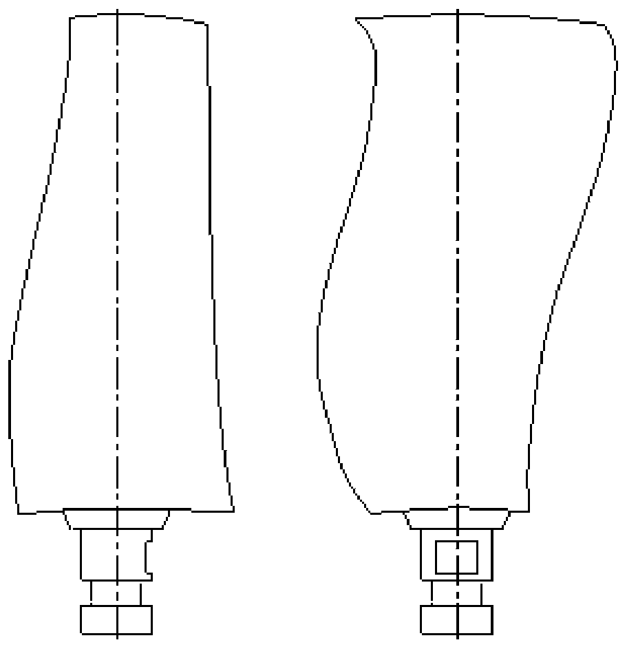 A blade angle adjustment device for counter-rotating main ventilator for mine