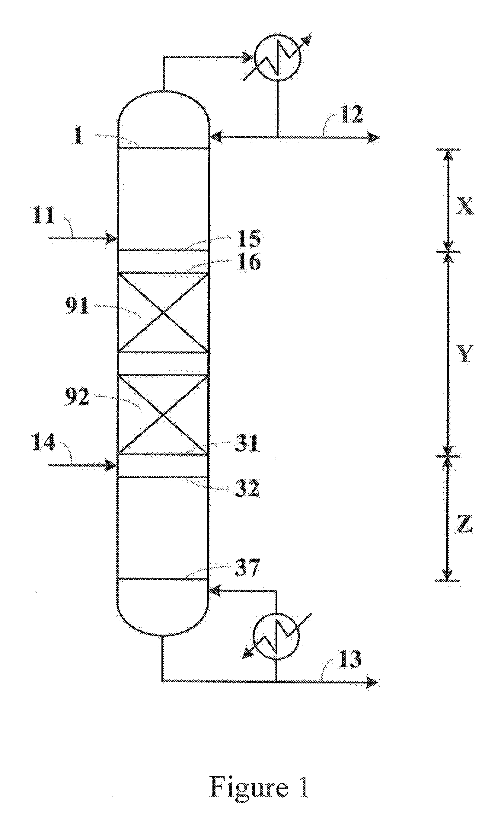 Method for coproducing isobutene and ETBE from tert-Butanol mixture