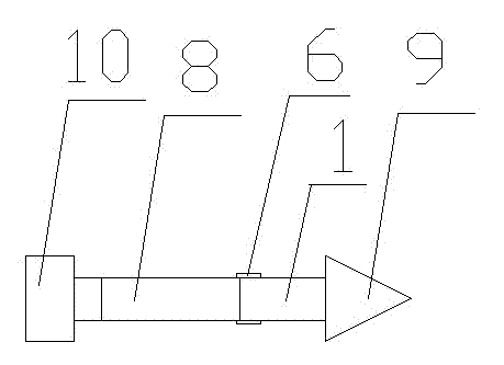 Electric slag pressure welding appearance quality measuring device and using method thereof