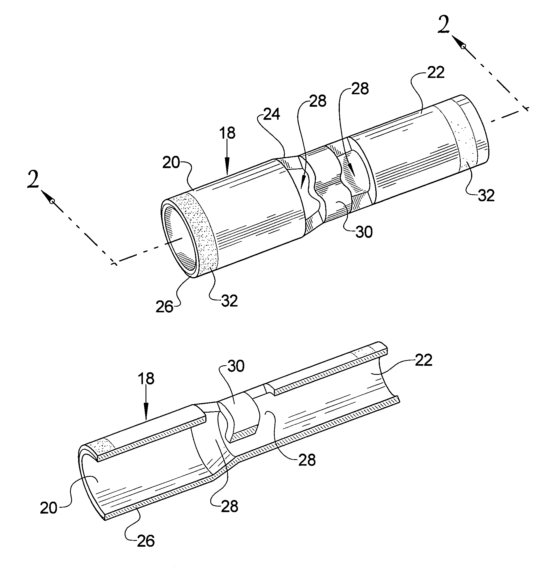 Step-down in-line butt connector