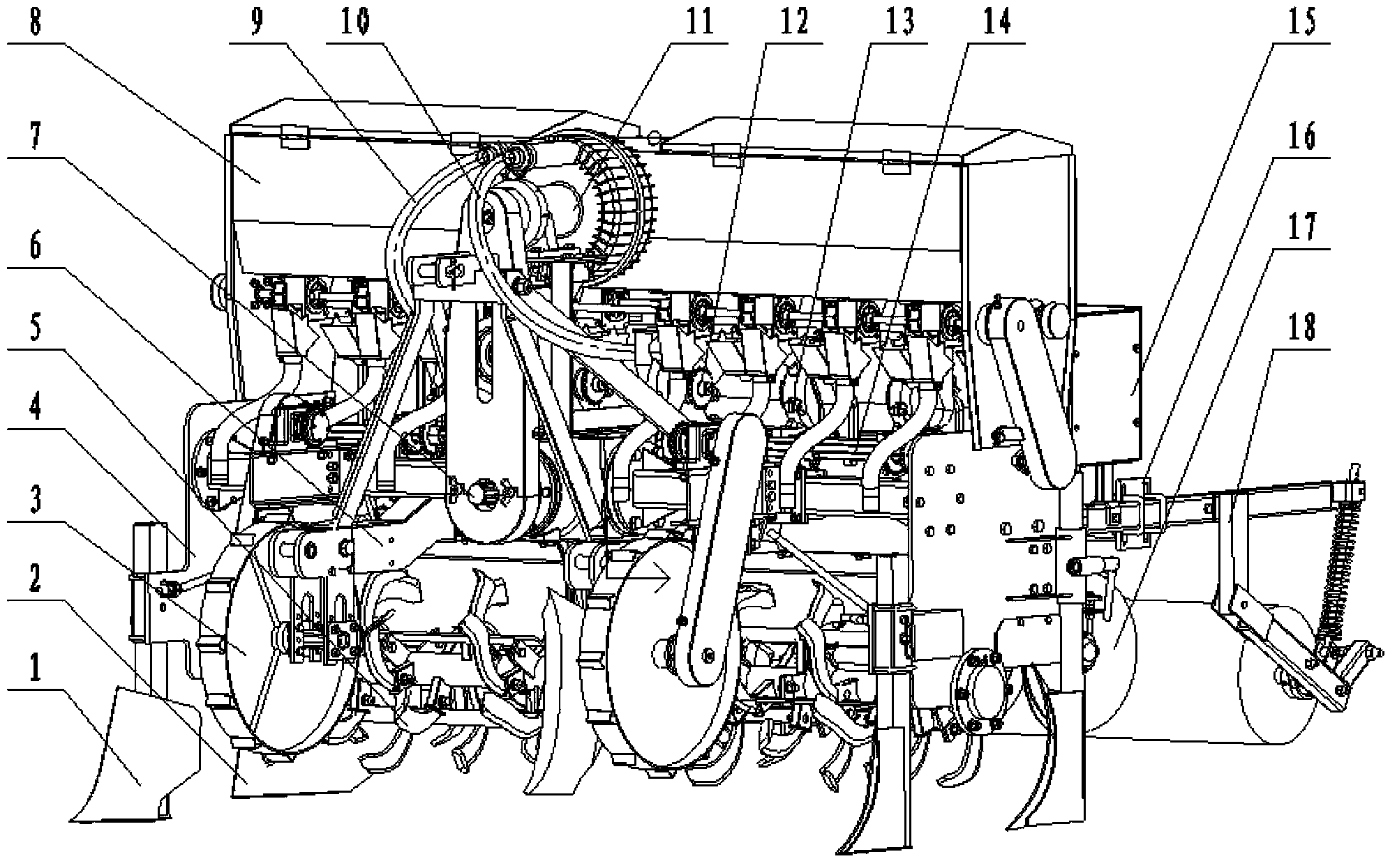 Rape and wheat all-purpose seeder