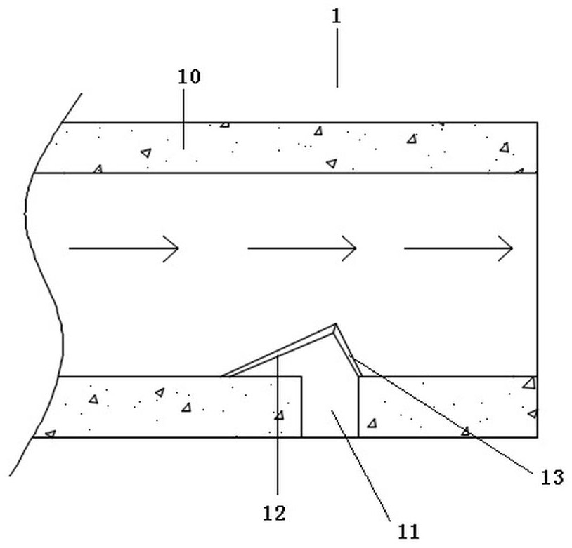 Green building rainwater collecting and discharging system