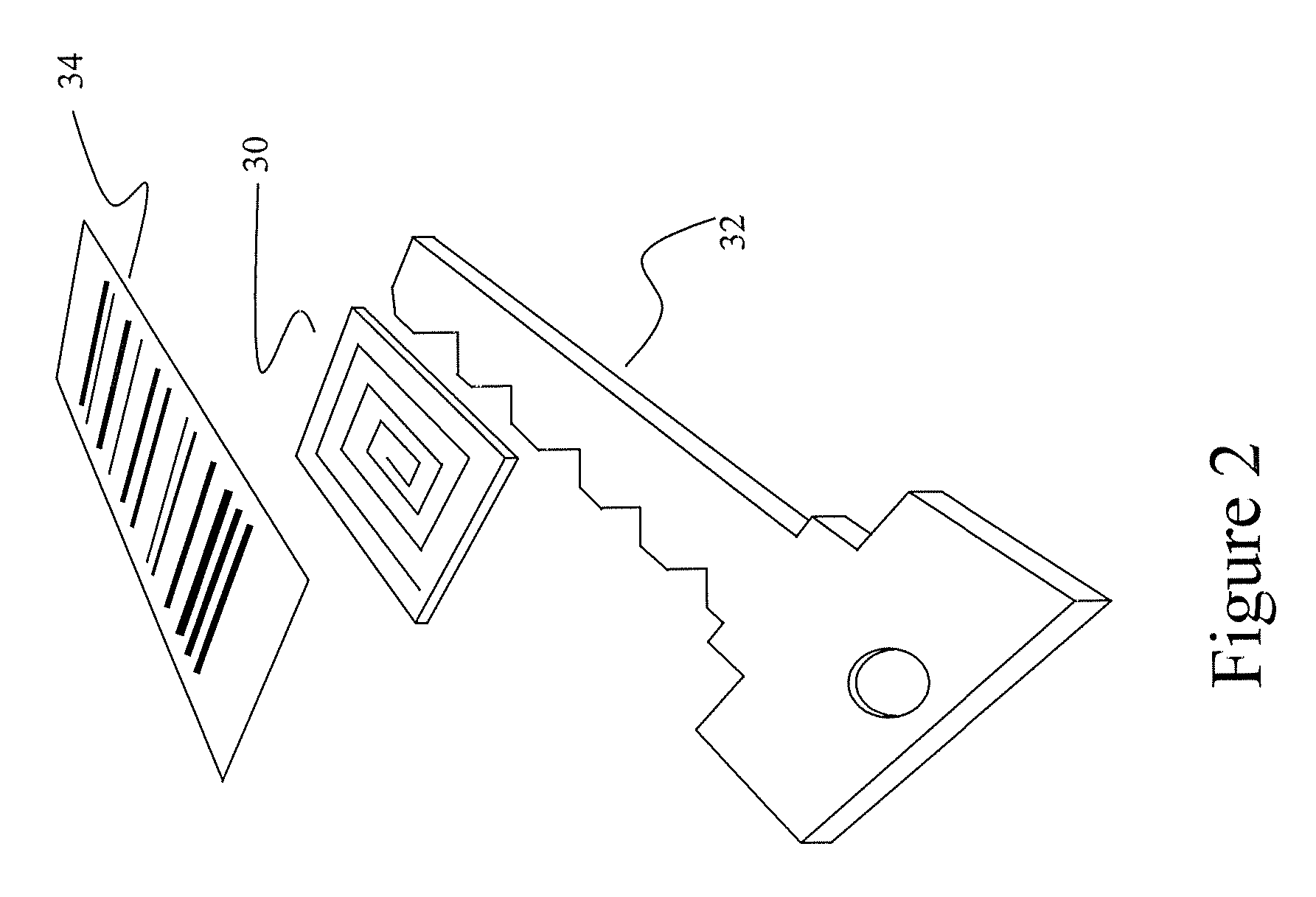 Radio frequency identification (RFID) system for manufacturing, distribution and retailing of keys