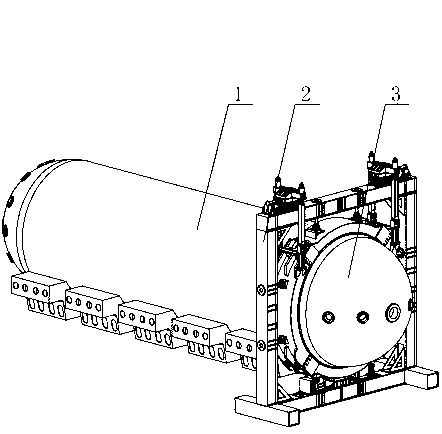 Opening-and-closing mechanism for horizontal-type pressure cylinder hoops