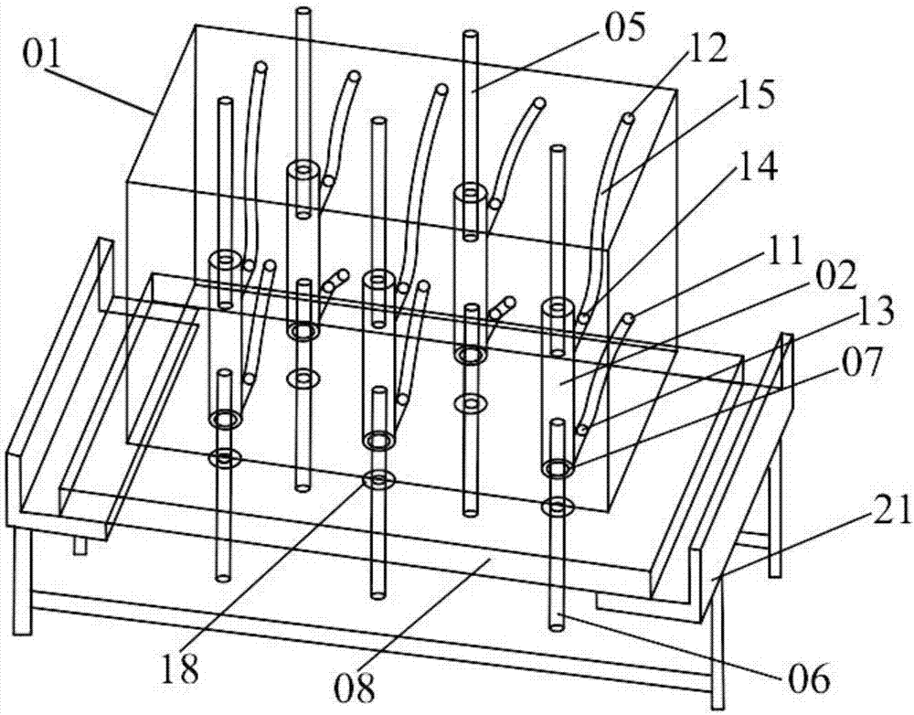 Acceptance device for grout sleeve joints of prefabricated concrete structure and use method of acceptance device