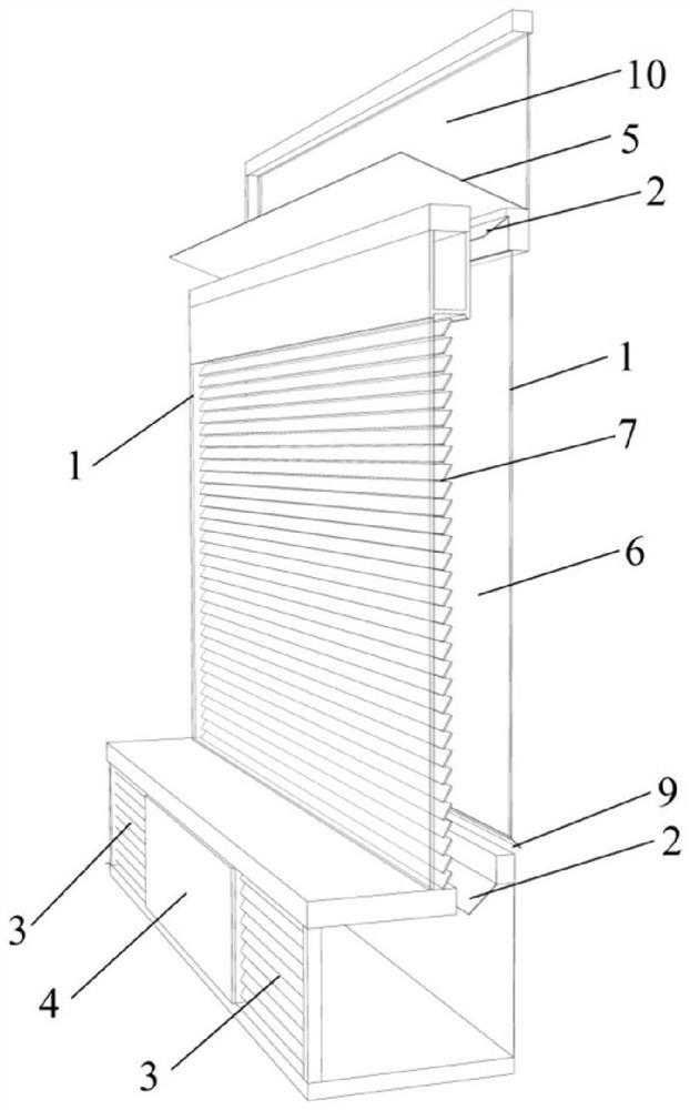 Intelligent regulation and control type building skin circulation system