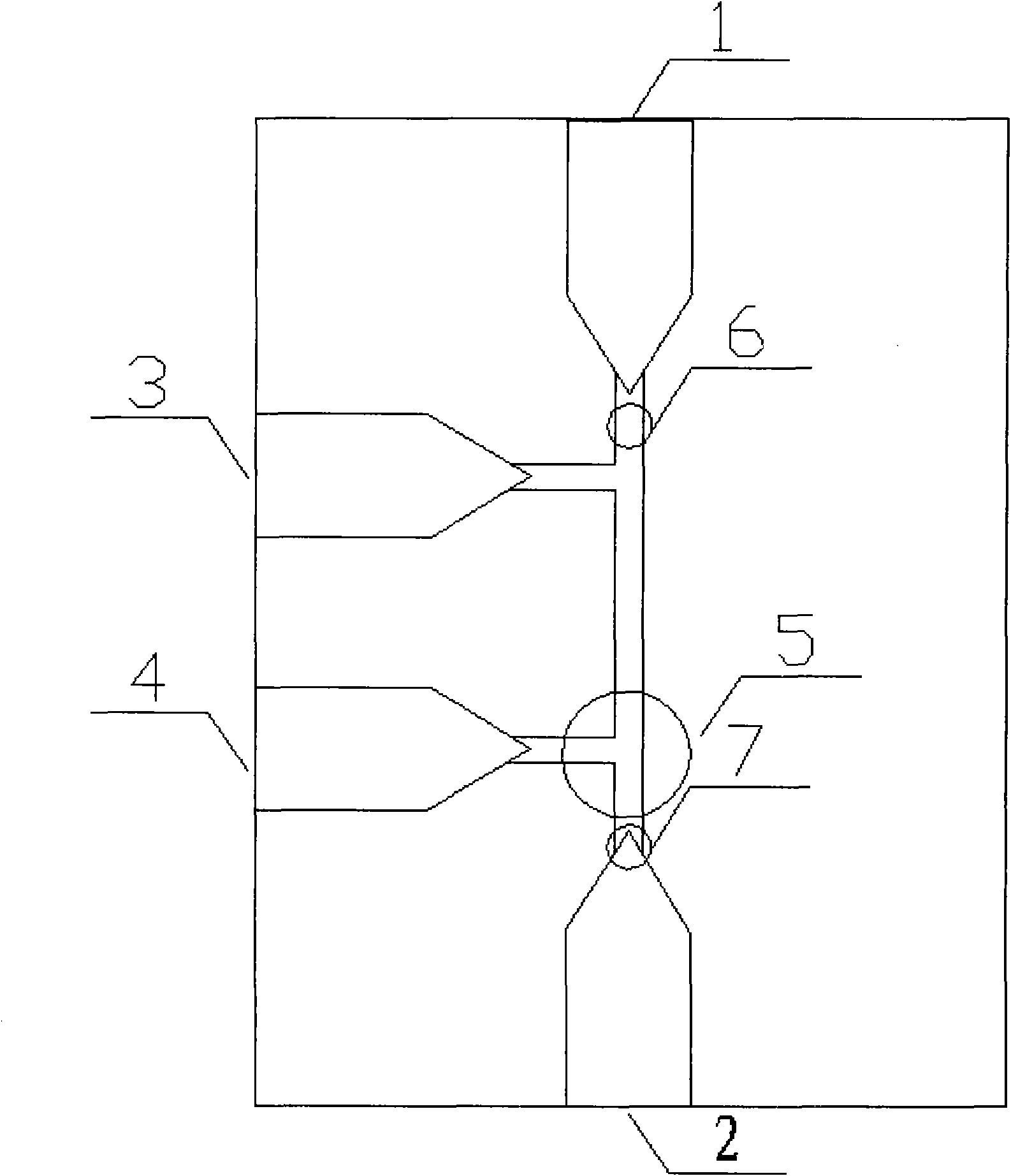 Flow cell device suitable for synchronous on-line detection of absorption spectrum and fluorescence spectrum