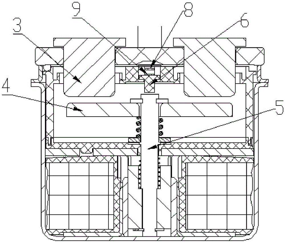 High-voltage sealed DC contactor with auxiliary contacts