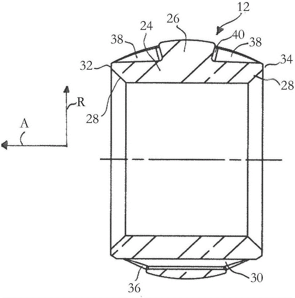 Centring sleeve for bearing and centring a shaft end