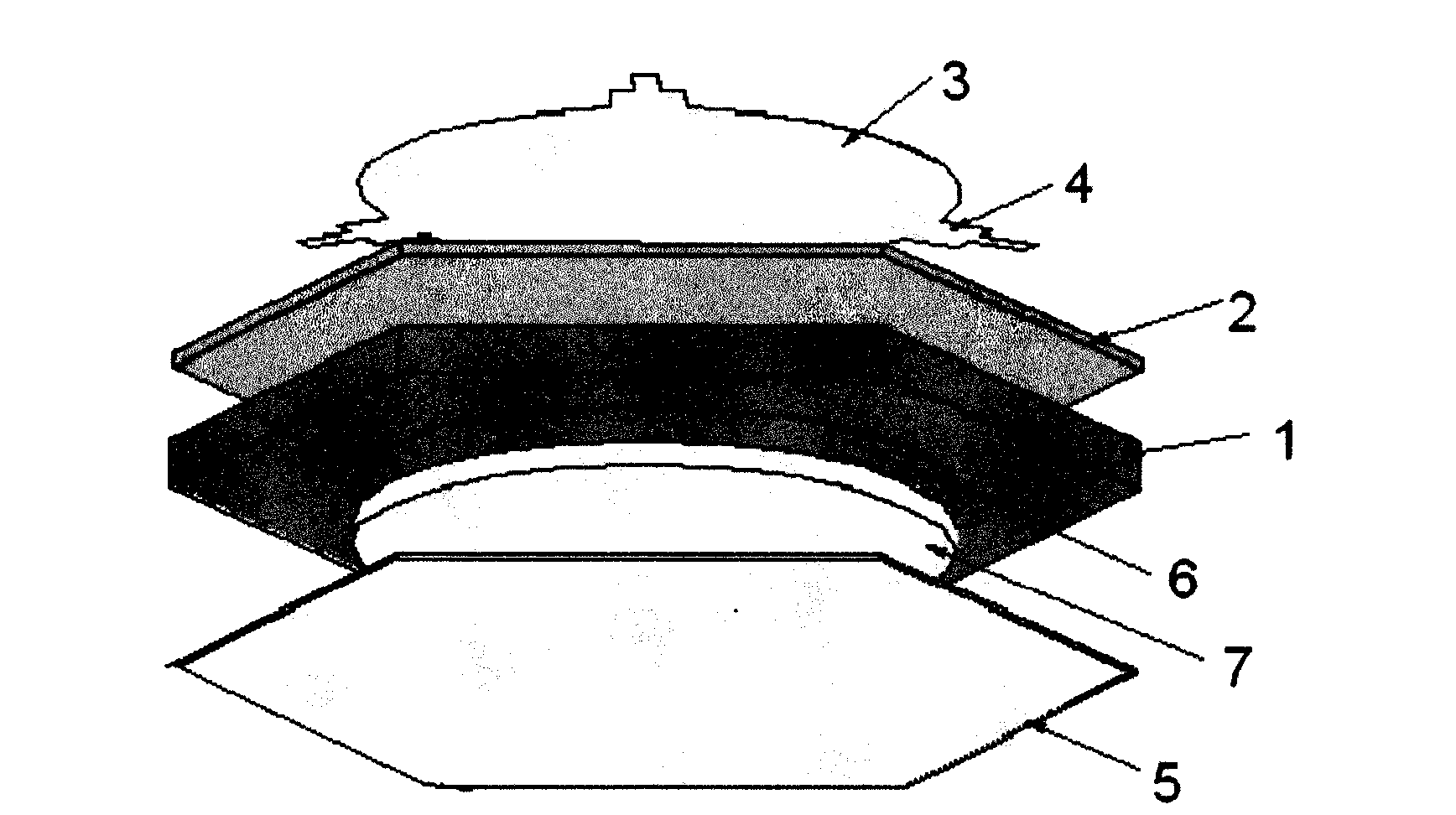 Membrane integrated microtrip ferrite circulator